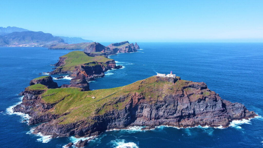 Aerial View of Ponta de São Lourenço in Madeira, a boat tour experience by Madeira Sea Emotions.