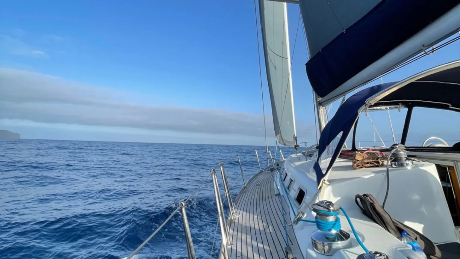 Sailing in a Yacht Charter in the ocean, a Sea La Vie Madeira experience