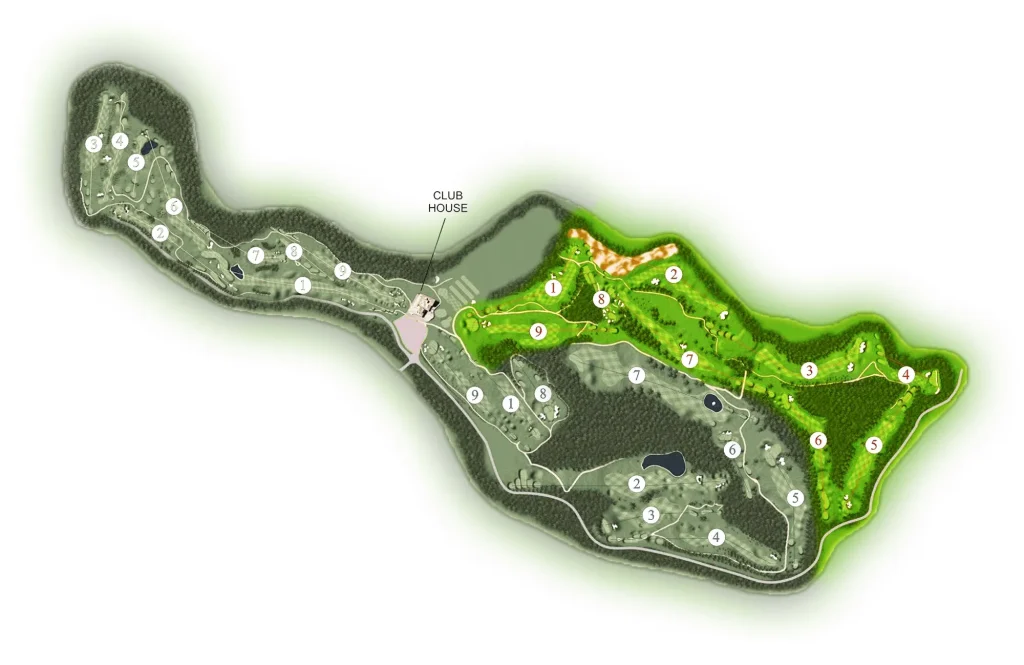 Santo da Serra Golf Machico course map