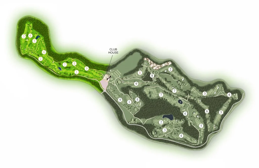 Santo da Serra Golf Serras course map