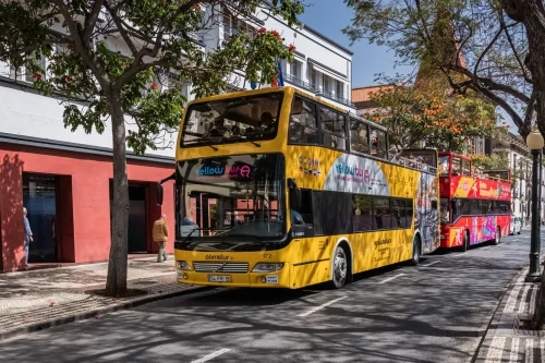 Hop-on Hop-off Bus in a streets of Funchal an experience by Carristur