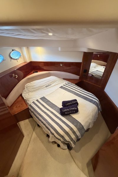Inside of a room of a Luxury Madeira Yacht Charter Rental by Luxury Charter Madeira.