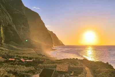 A Sunset in Northwest coast in Madeira an experience by Sea La Vie Mountain Expedition.