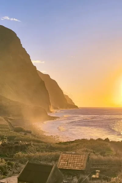 A Sunset in Northwest coast in Madeira an experience by Sea La Vie Mountain Expedition.