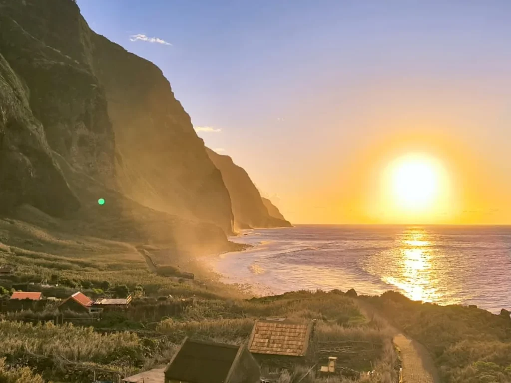 A Sunset in Northwest coast in Madeira an experience by Sea La Vie Mountain Expedition.