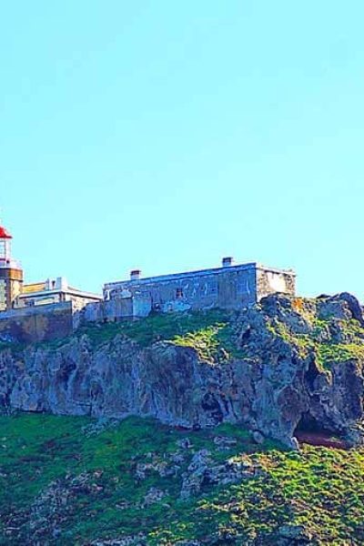 Lighthouse view from a boat, an experience by Madeira Sea Emotions.