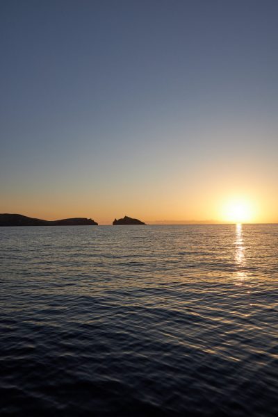 Sunset on the sea in Ponta de S.Lourenço Madeira during a boat tour, an experience by Madeira Sea Emotions.