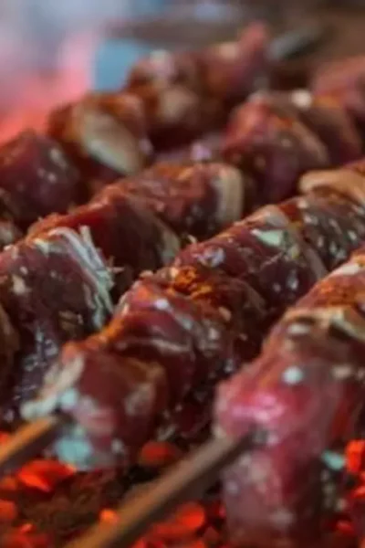 meat on a stick, espetada, on the coal, part of madeira island jeep tour
