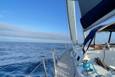 Sailing in a Yacht Charter in the ocean, a Sea La Vie Madeira experience
