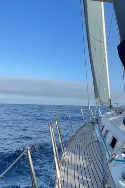 Sailing in a Yacht Charter in the ocean, a Sea La Vie Madeira experience