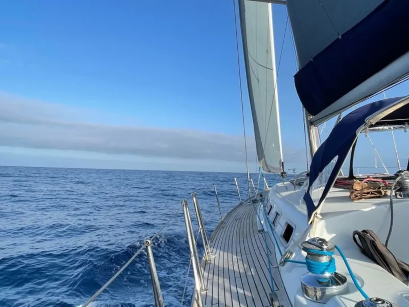 Sailing in a Yacht Charter in the ocean, a Sea La Vie Madeira experience