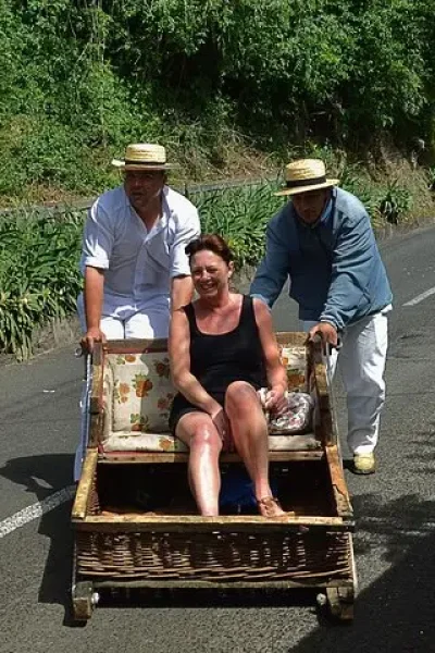 The famous Monte toboggan ride
