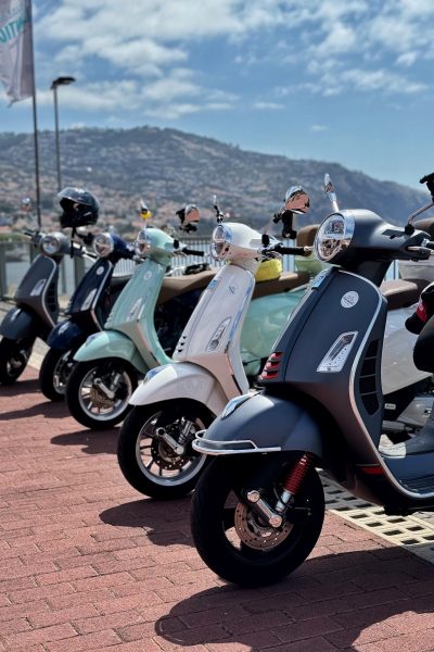 Scooter Rental in Madeira.Vespa Scooter Fleet available.